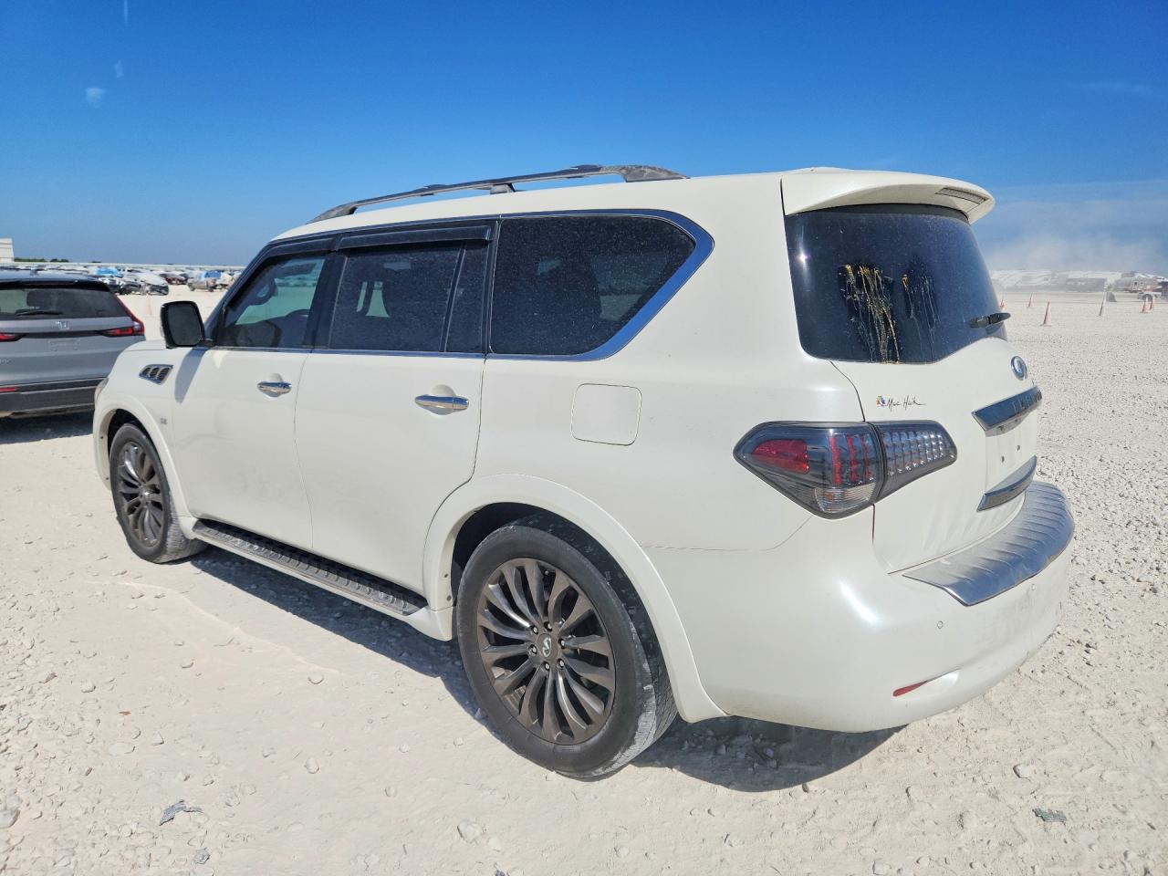 2015 Infiniti Qx80 Base White vin: JN8AZ2NE7F9086376