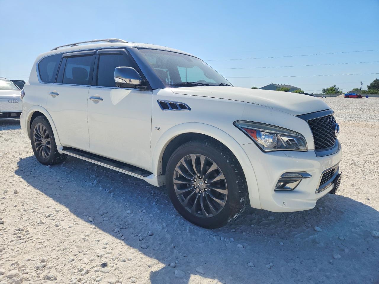 2015 Infiniti Qx80 Base White vin: JN8AZ2NE7F9086376
