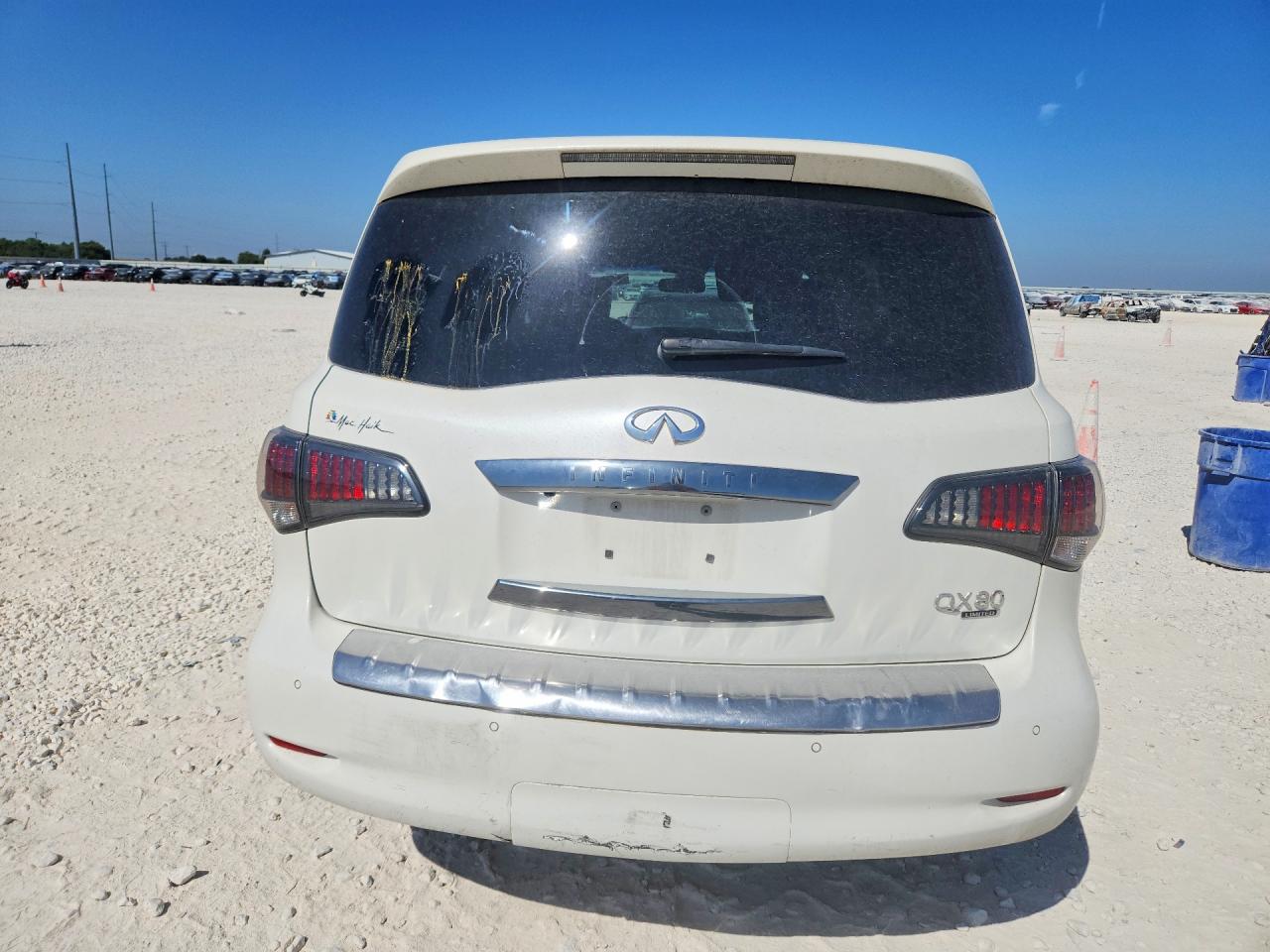 2015 Infiniti Qx80 Base White vin: JN8AZ2NE7F9086376