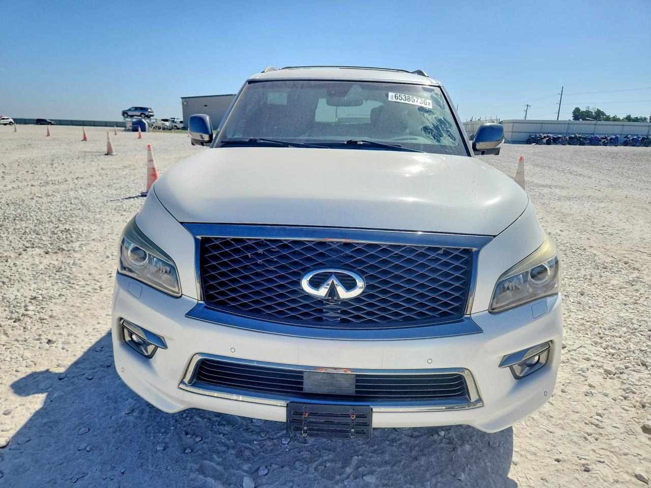2015 Infiniti Qx80 Base White vin: JN8AZ2NE7F9086376