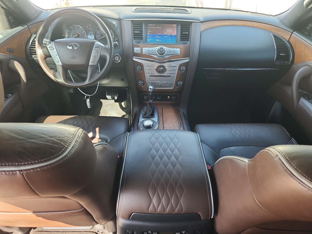 2015 Infiniti Qx80 Base White vin: JN8AZ2NE7F9086376