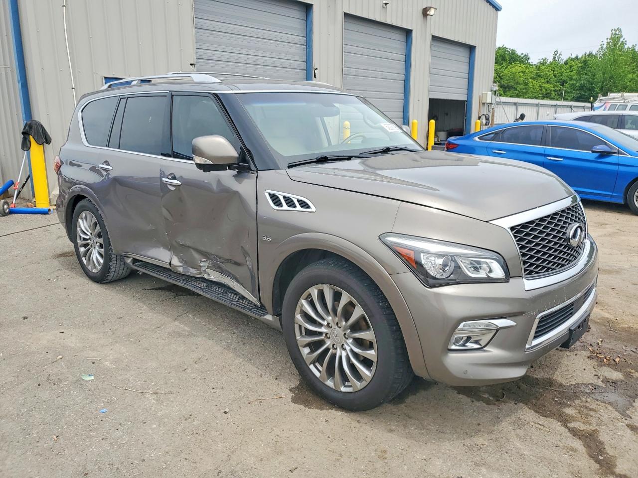 2016 Infiniti Qx80 Base Серебряный vin: JN8AZ2NE7G9121743