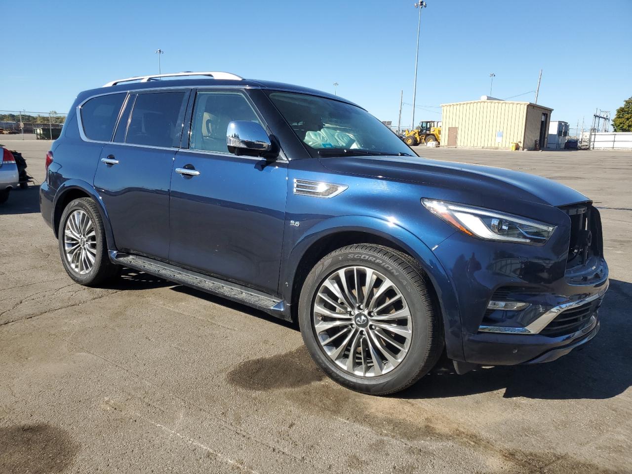 2018 Infiniti Qx80 Base Blue vin: JN8AZ2NE7J9191573