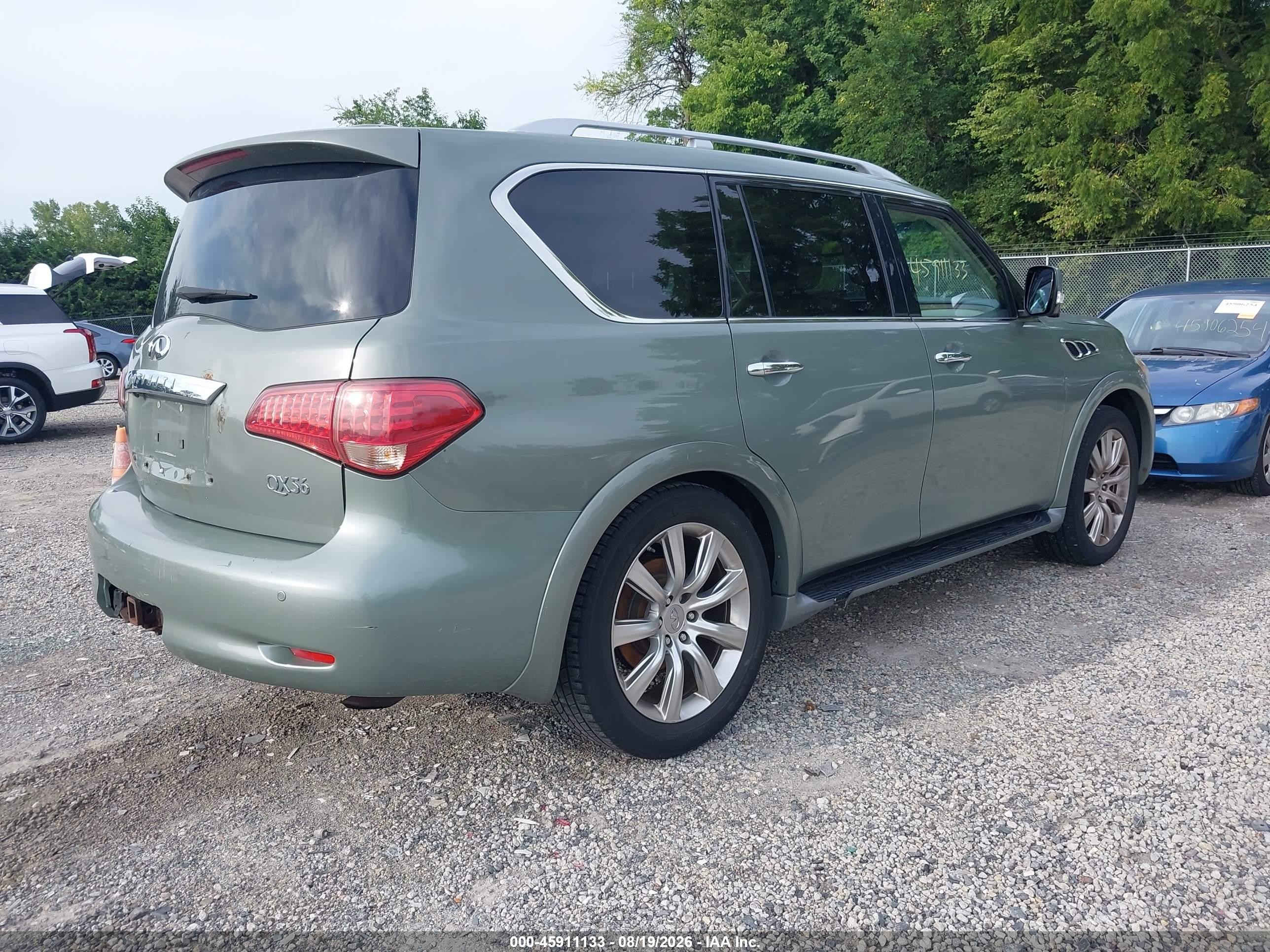 2011 Infiniti Qx56   Green vin: JN8AZ2NE8B9001877