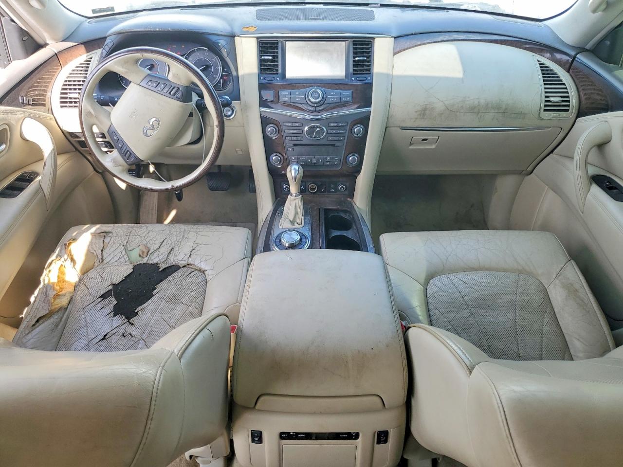 2011 Infiniti Qx56 Base White vin: JN8AZ2NE8B9004097