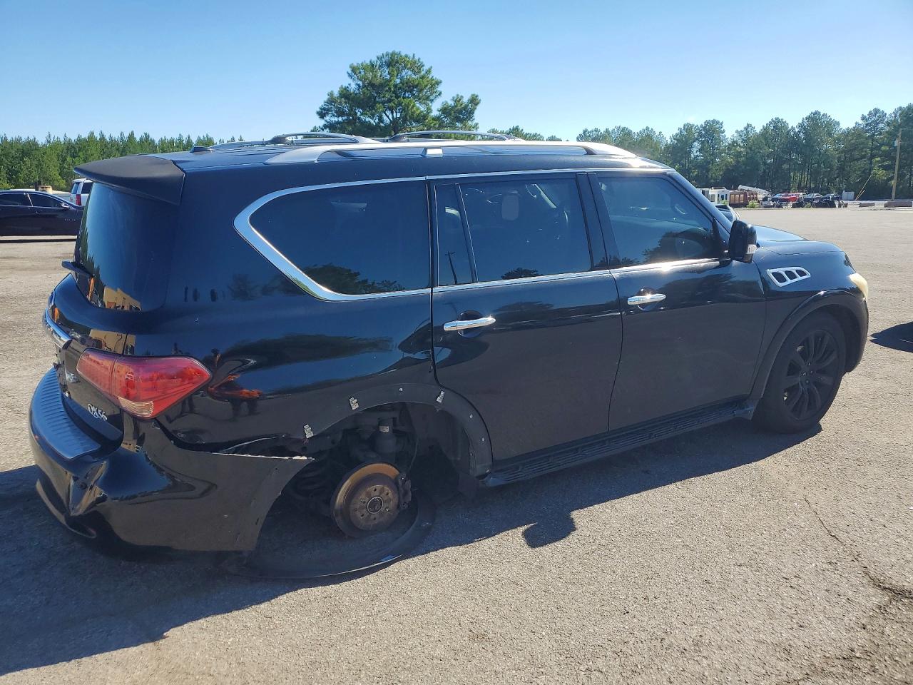 2012 Infiniti Qx56 Base Черный vin: JN8AZ2NE8C9021368