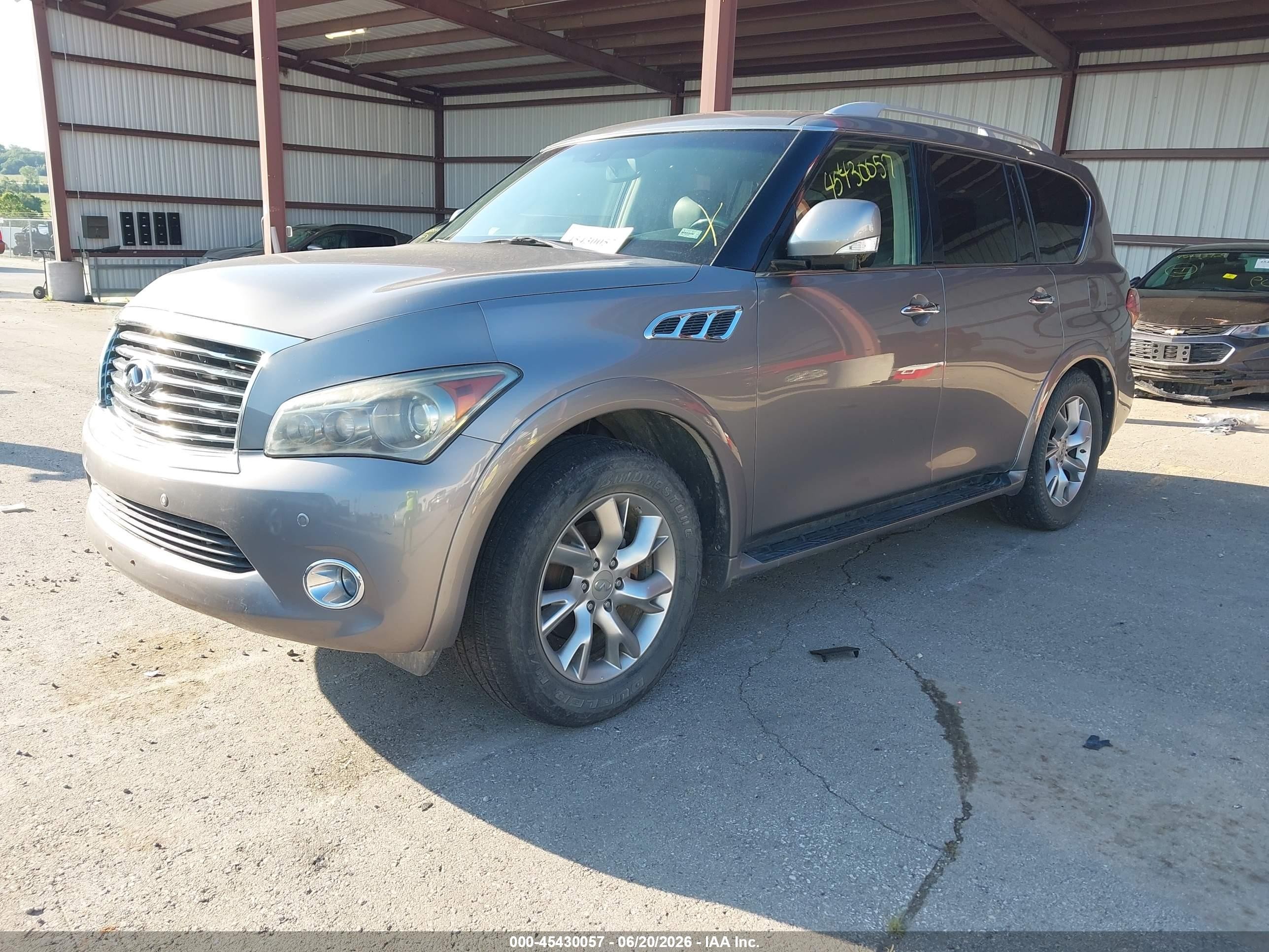 2013 Infiniti Qx56   Gray vin: JN8AZ2NE8D9061371