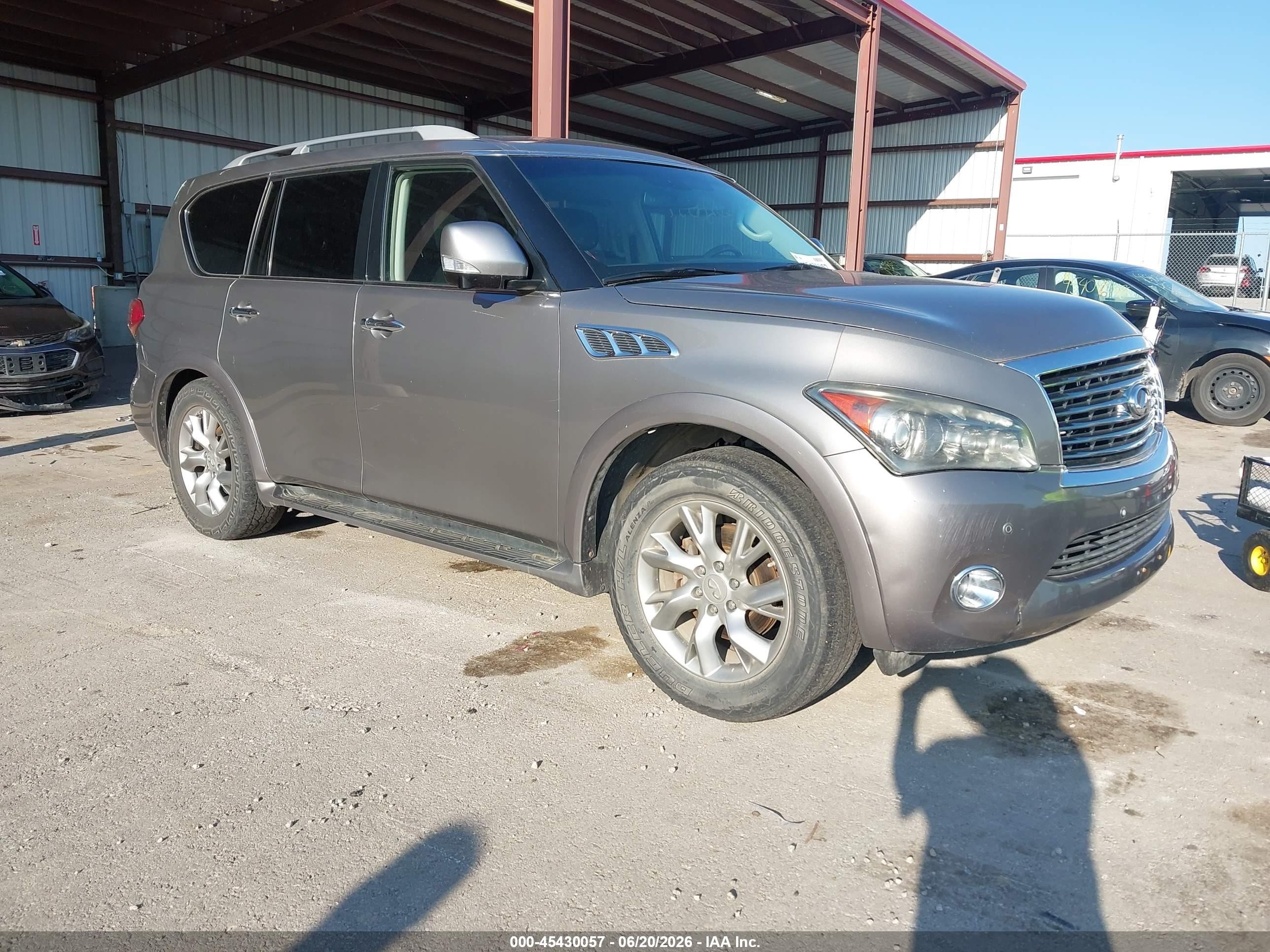 2013 Infiniti Qx56   Gray vin: JN8AZ2NE8D9061371