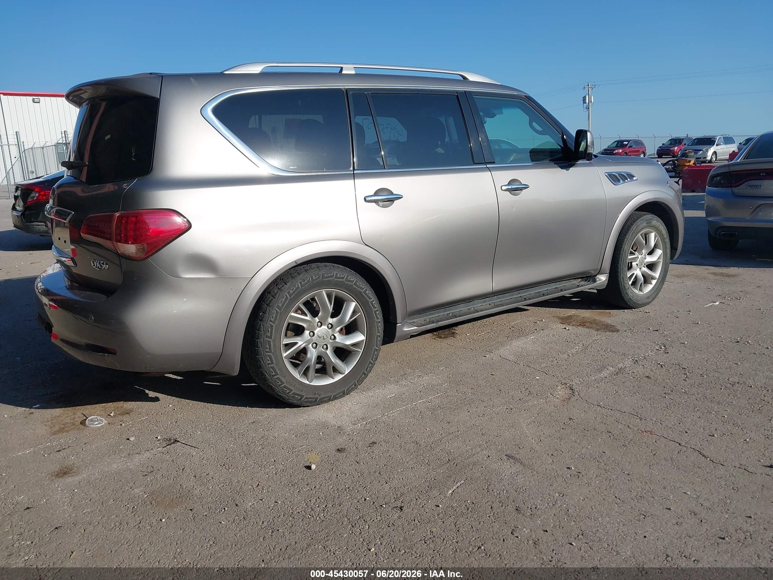 2013 Infiniti Qx56   Gray vin: JN8AZ2NE8D9061371