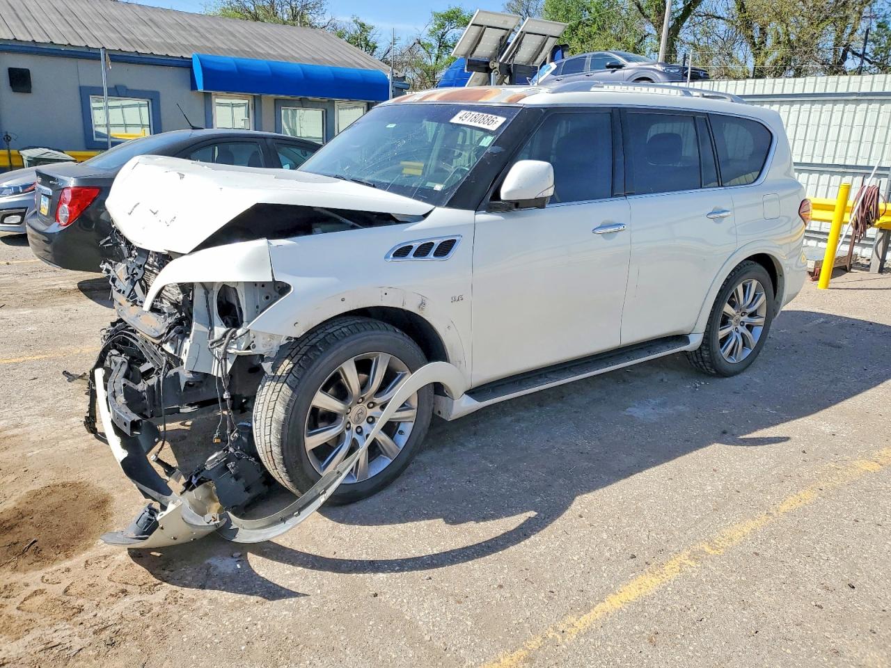 2014 Infiniti Qx80 Base White vin: JN8AZ2NE8E9062909