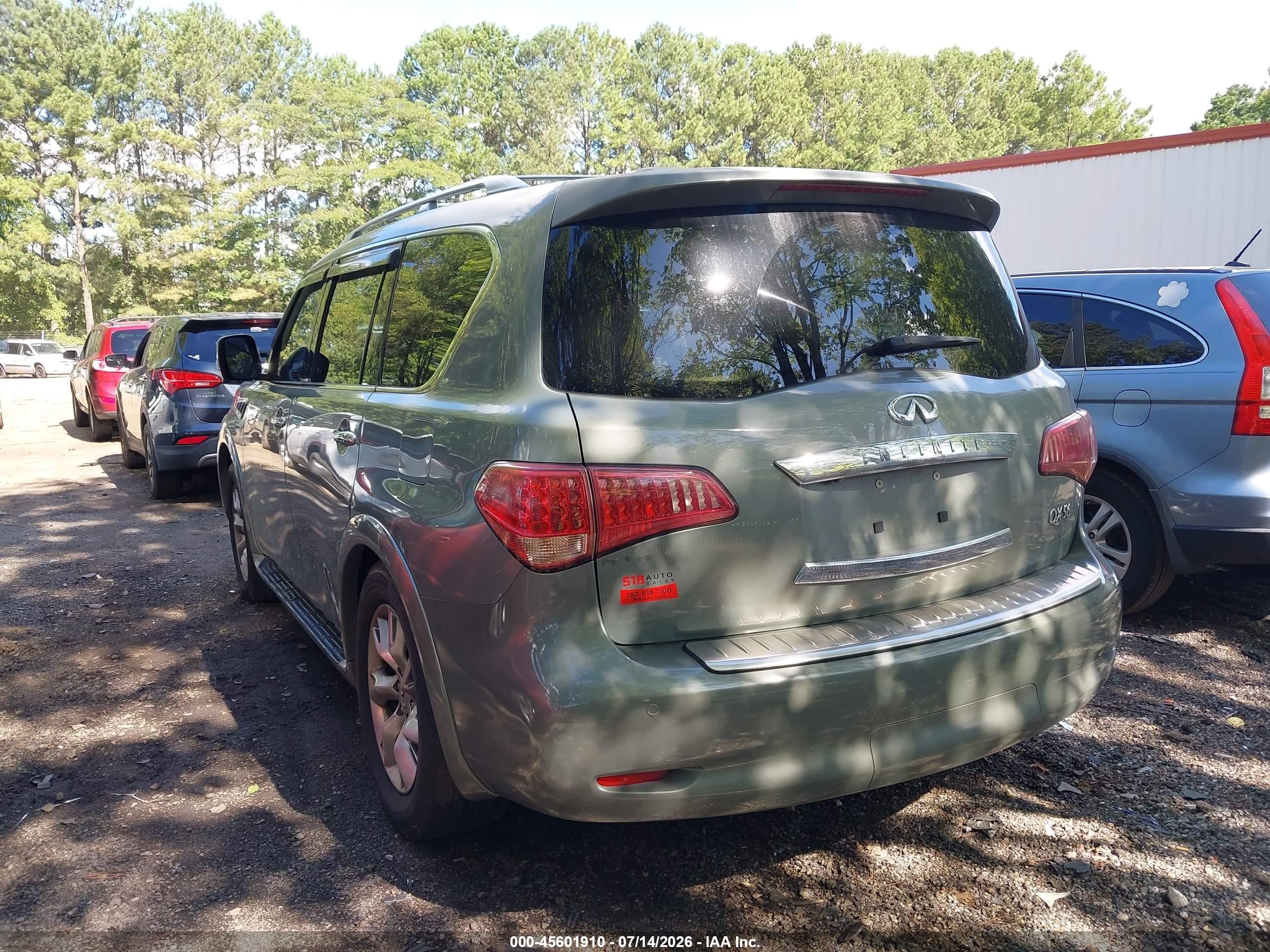 2011 Infiniti Qx56 Green vin: JN8AZ2NE9B9000527