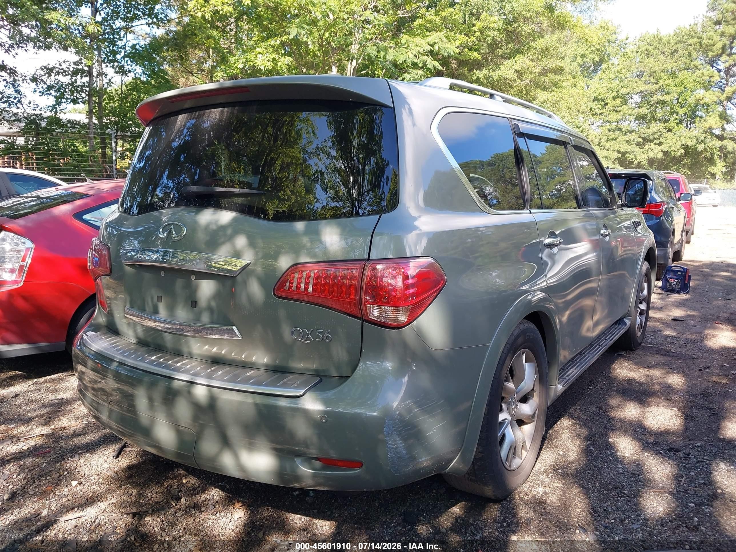 2011 Infiniti Qx56 Green vin: JN8AZ2NE9B9000527