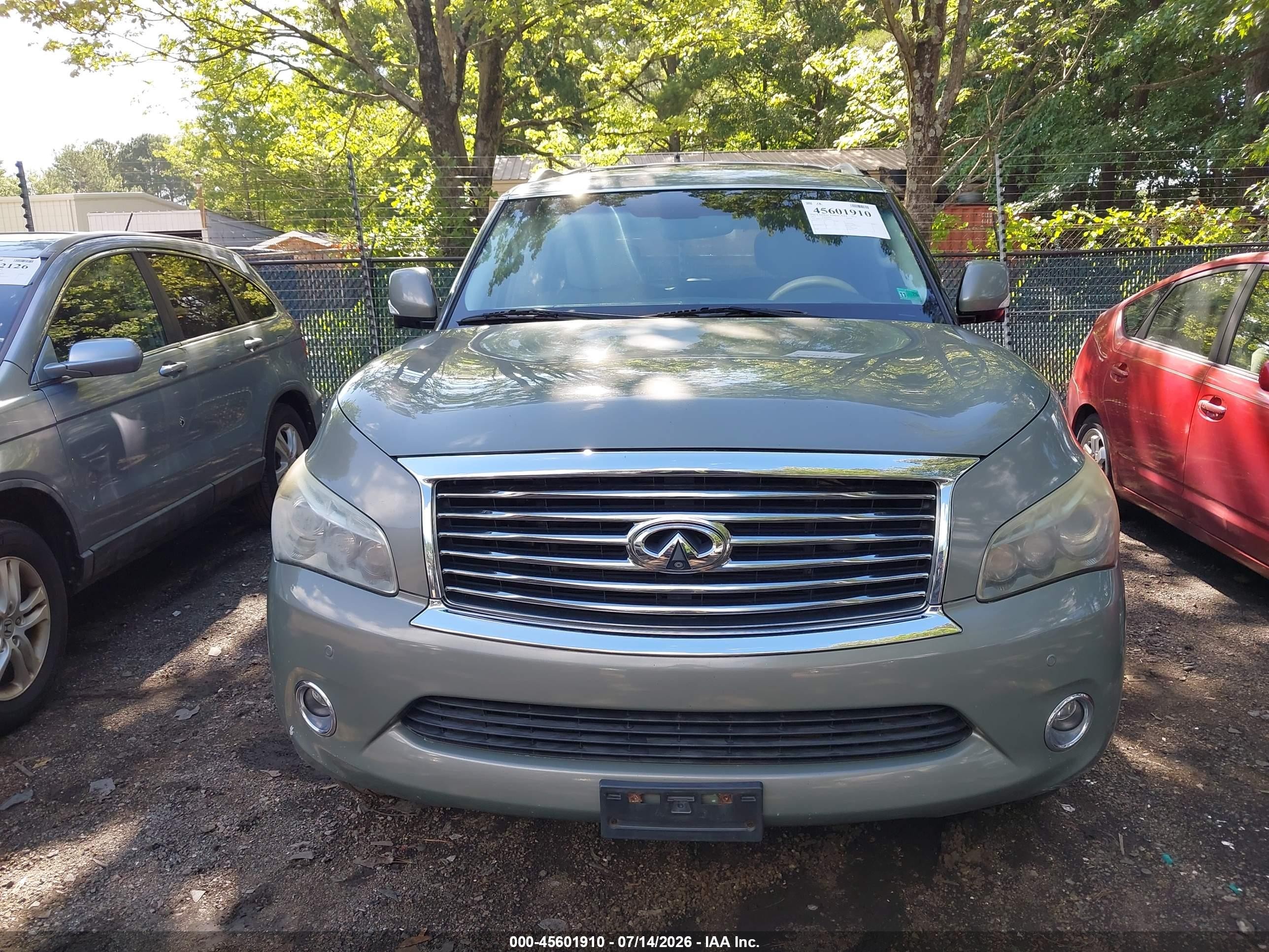 2011 Infiniti Qx56 Green vin: JN8AZ2NE9B9000527