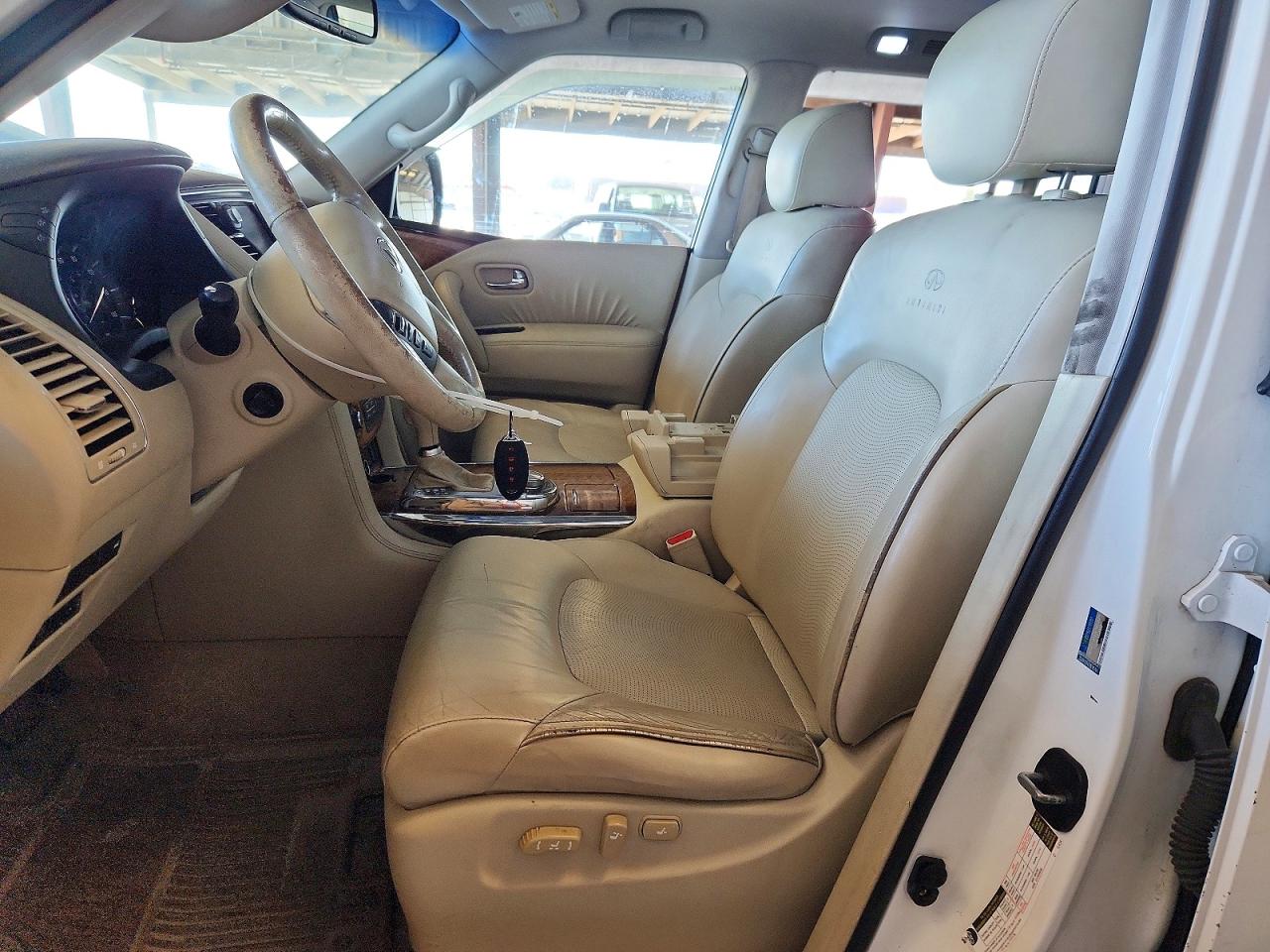 2011 Infiniti Qx56 Base White vin: JN8AZ2NE9B9000981