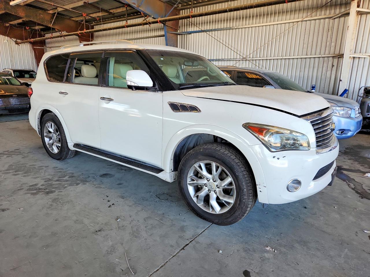 2011 Infiniti Qx56 Base White vin: JN8AZ2NE9B9000981