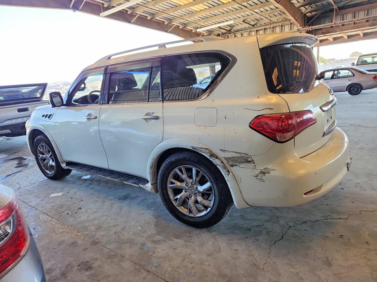 2011 Infiniti Qx56 Base White vin: JN8AZ2NE9B9000981