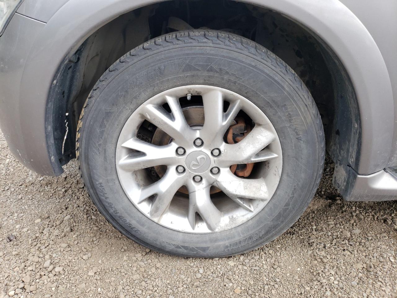 2011 Infiniti Qx56 Base Gray vin: JN8AZ2NE9B9001869 Damage: Left Front Wheel, Curb Rash, 6 To 7 Inches