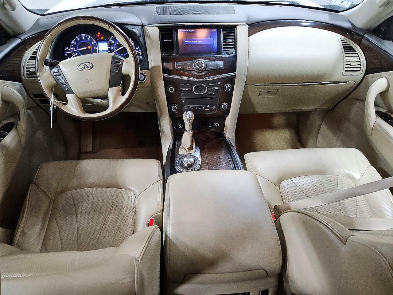 2013 Infiniti Qx56 Base White vin: JN8AZ2NE9D9040481