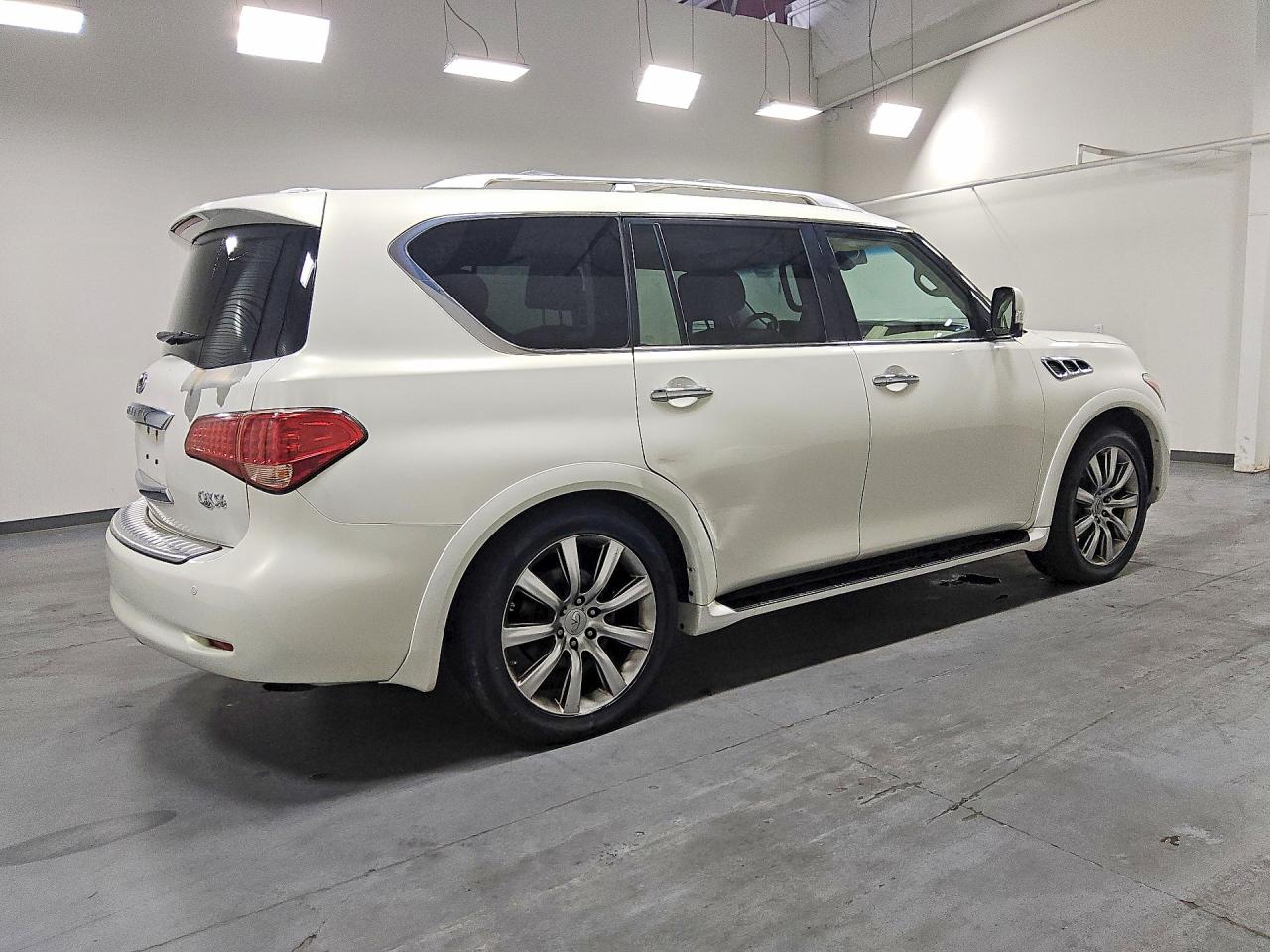 2013 Infiniti Qx56 Base White vin: JN8AZ2NE9D9040481