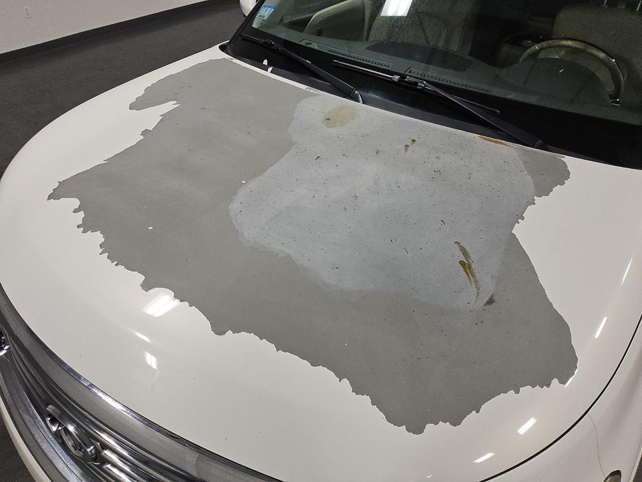 2013 Infiniti Qx56 Base White vin: JN8AZ2NE9D9040481 Damage: Hood, Peeling, > 12 Inches