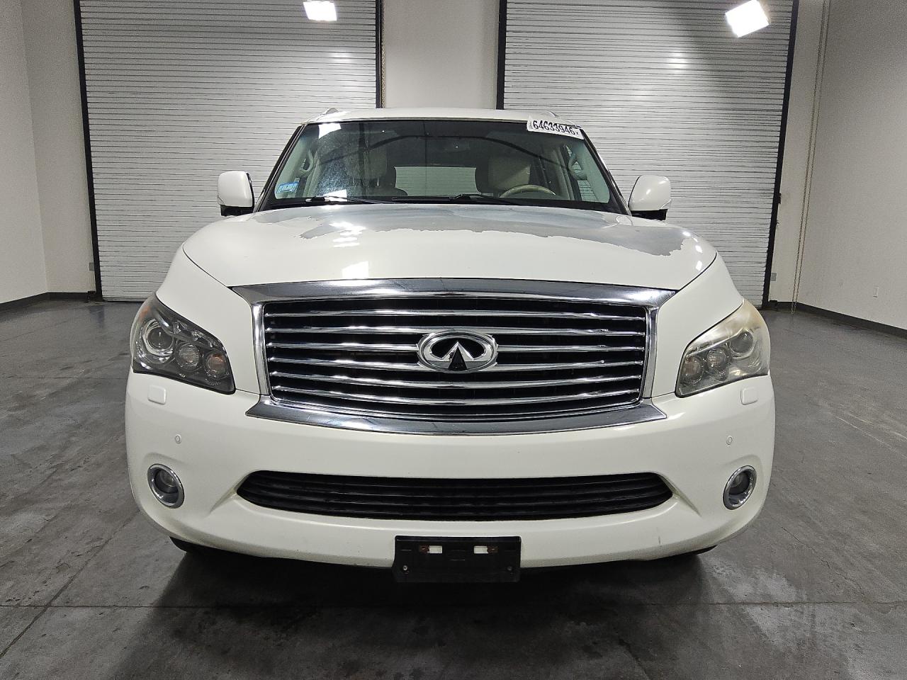 2013 Infiniti Qx56 Base White vin: JN8AZ2NE9D9040481 Damage: Serpentine Belt, Cracked, Replacement Required