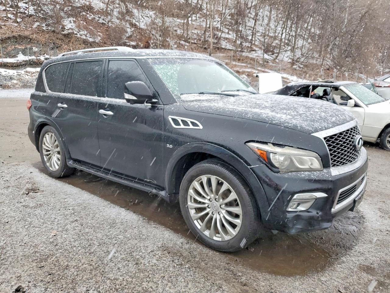 2015 Infiniti Qx80 Черный vin: JN8AZ2NE9F9083432