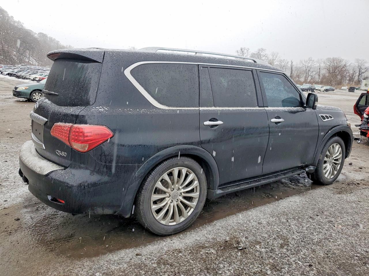2015 Infiniti Qx80 Черный vin: JN8AZ2NE9F9083432