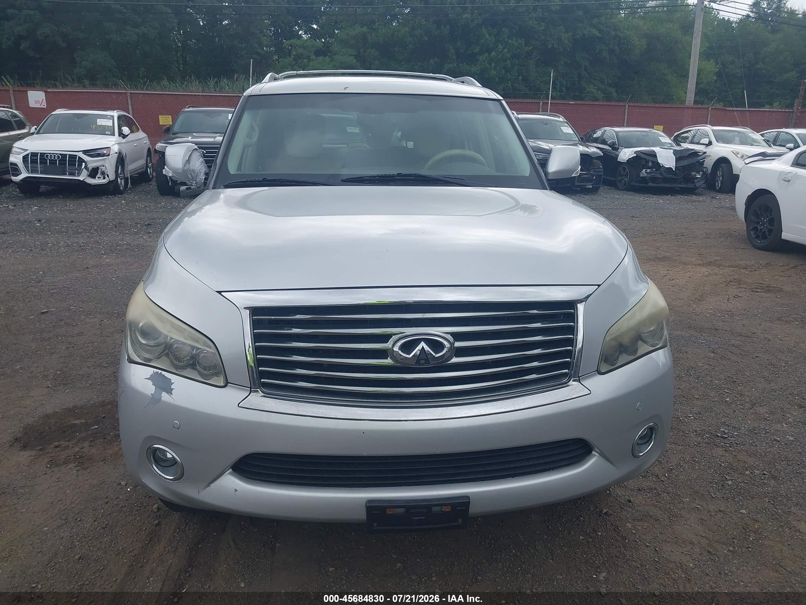 2012 Infiniti Qx56   Серый vin: JN8AZ2NEXC9015393
