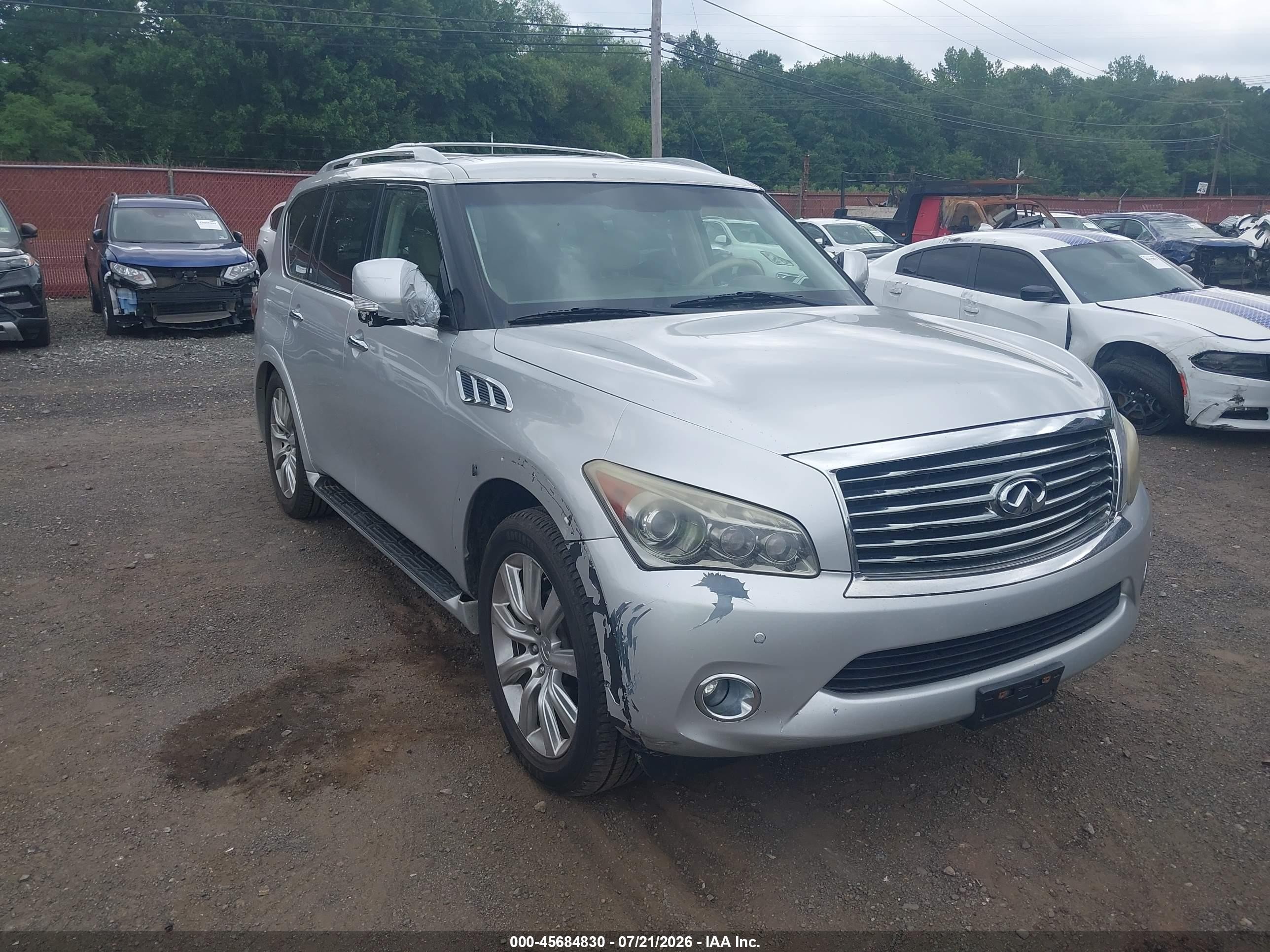 2012 Infiniti Qx56   Серый vin: JN8AZ2NEXC9015393