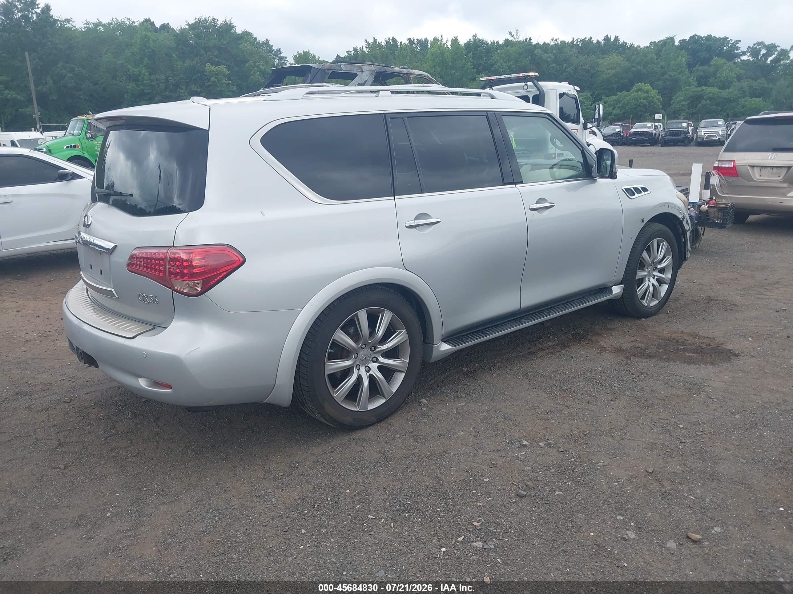 2012 Infiniti Qx56   Серый vin: JN8AZ2NEXC9015393