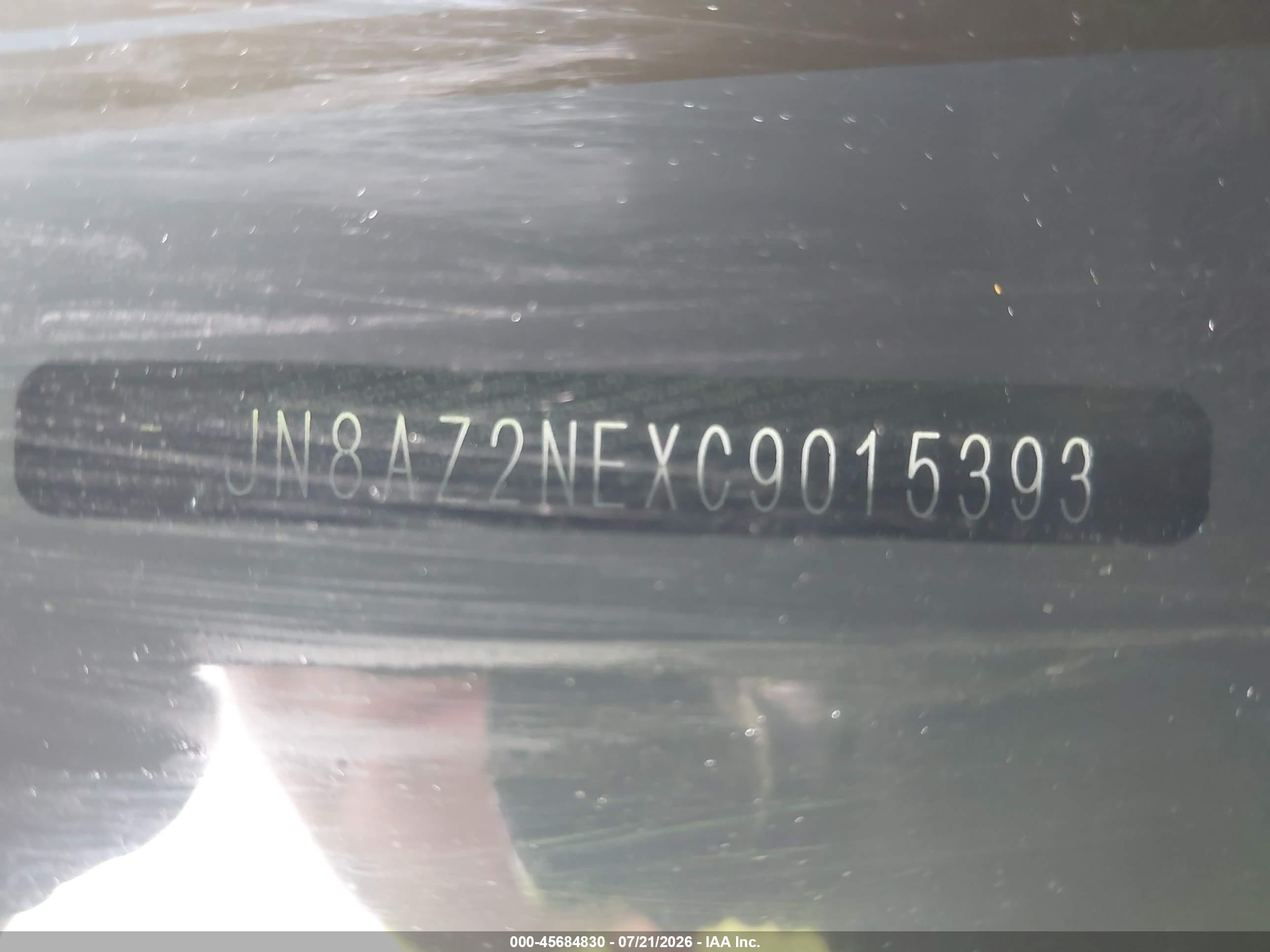 2012 Infiniti Qx56   Серый vin: JN8AZ2NEXC9015393