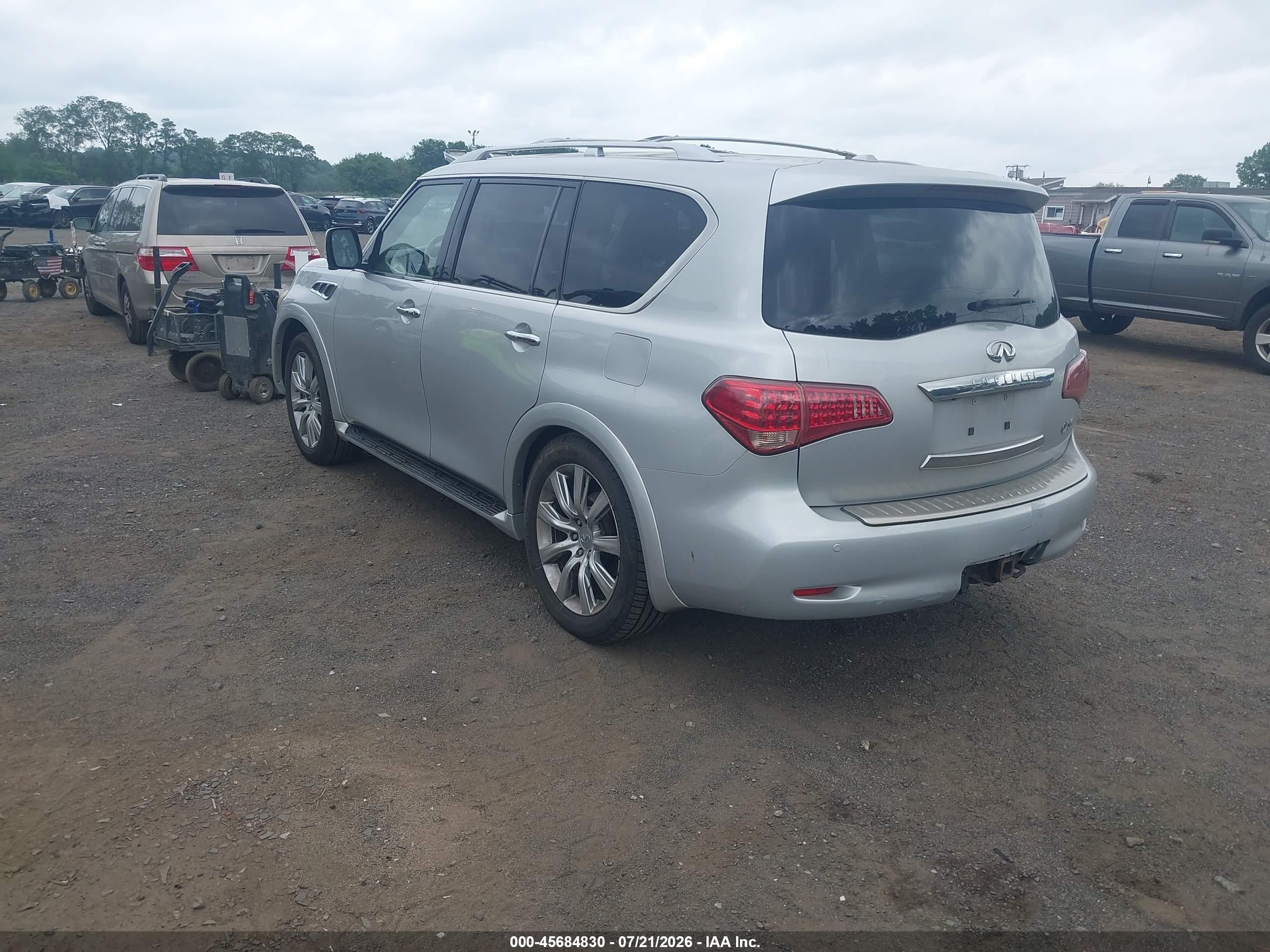 2012 Infiniti Qx56   Серый vin: JN8AZ2NEXC9015393