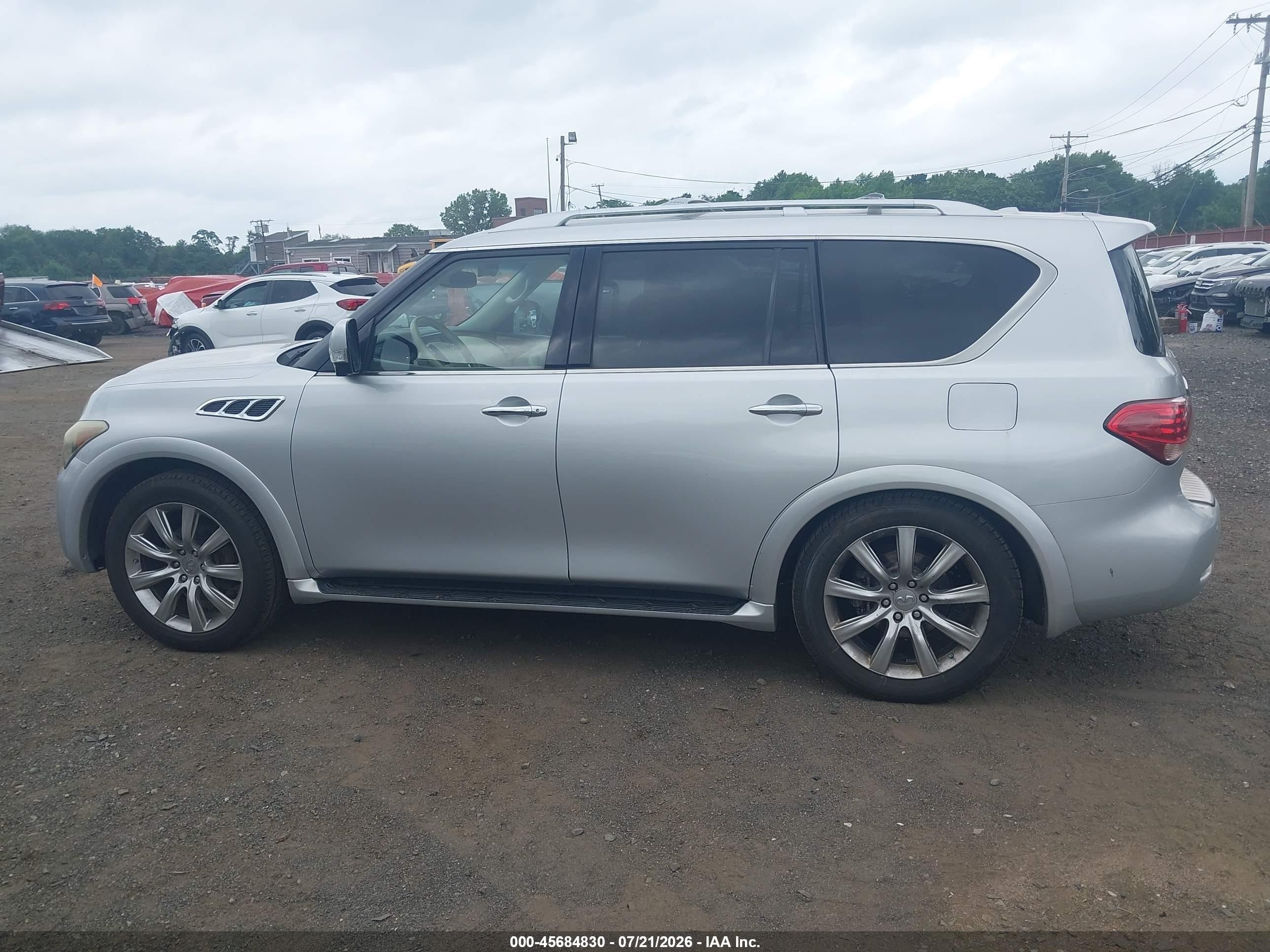 2012 Infiniti Qx56   Серый vin: JN8AZ2NEXC9015393