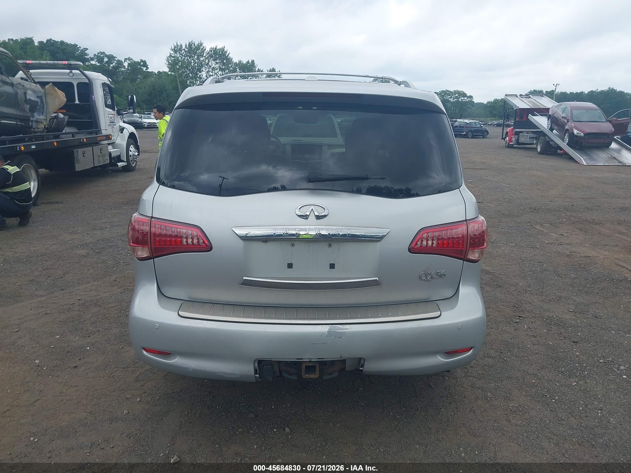 2012 Infiniti Qx56   Серый vin: JN8AZ2NEXC9015393