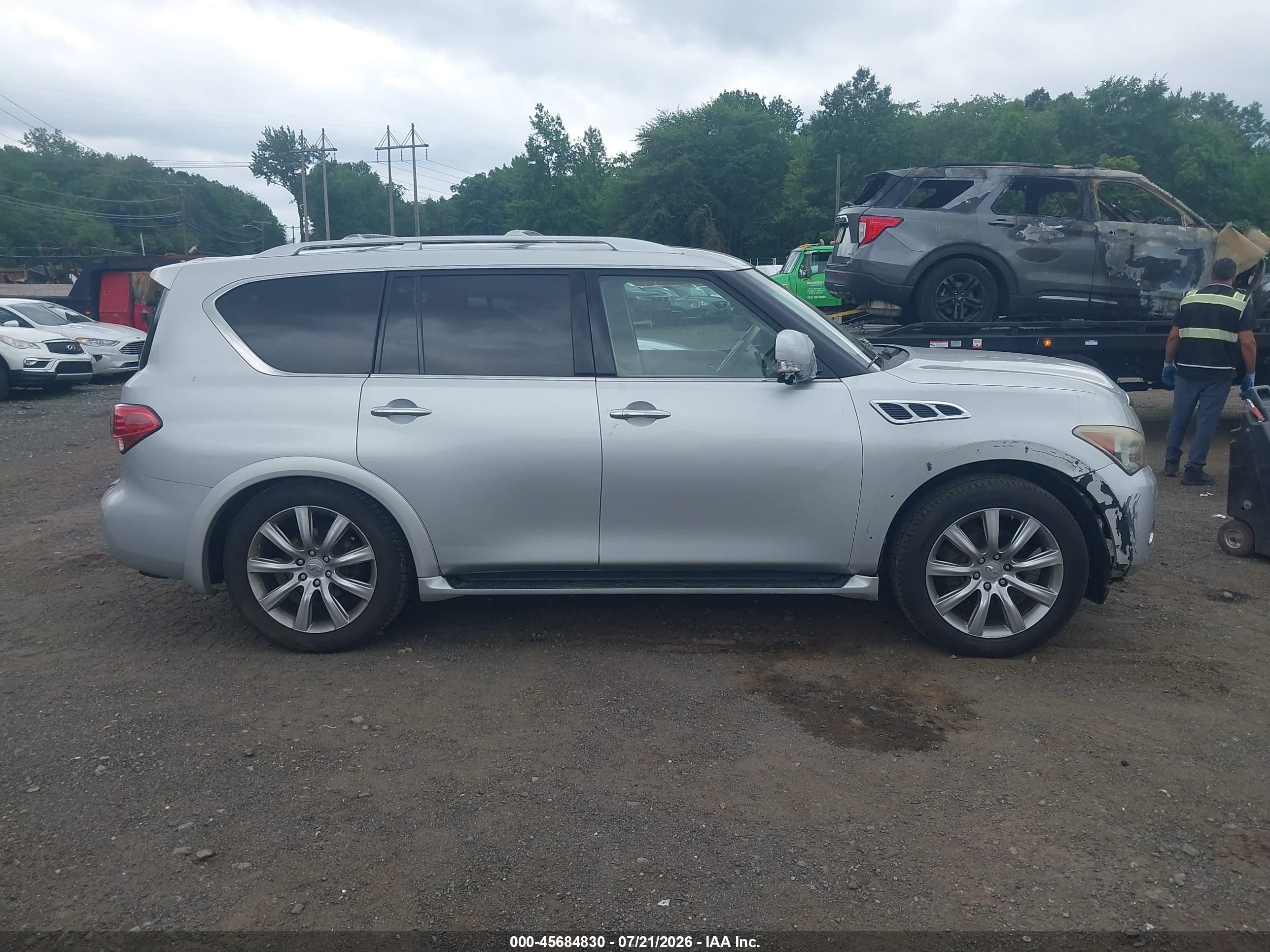 2012 Infiniti Qx56   Серый vin: JN8AZ2NEXC9015393
