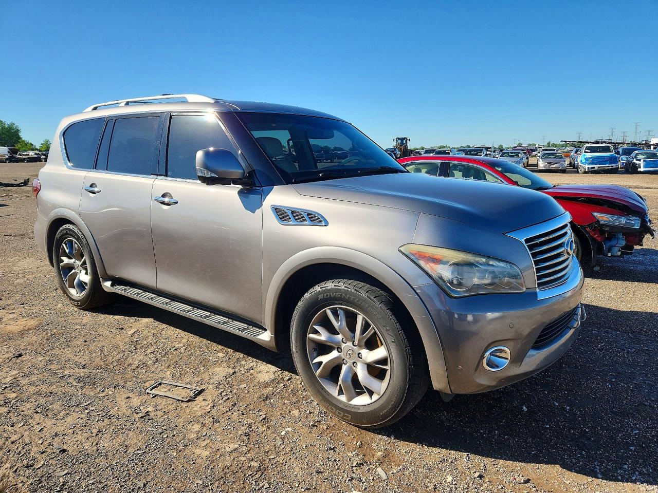 2012 Infiniti Qx56 Base Серый vin: JN8AZ2NEXC9017113