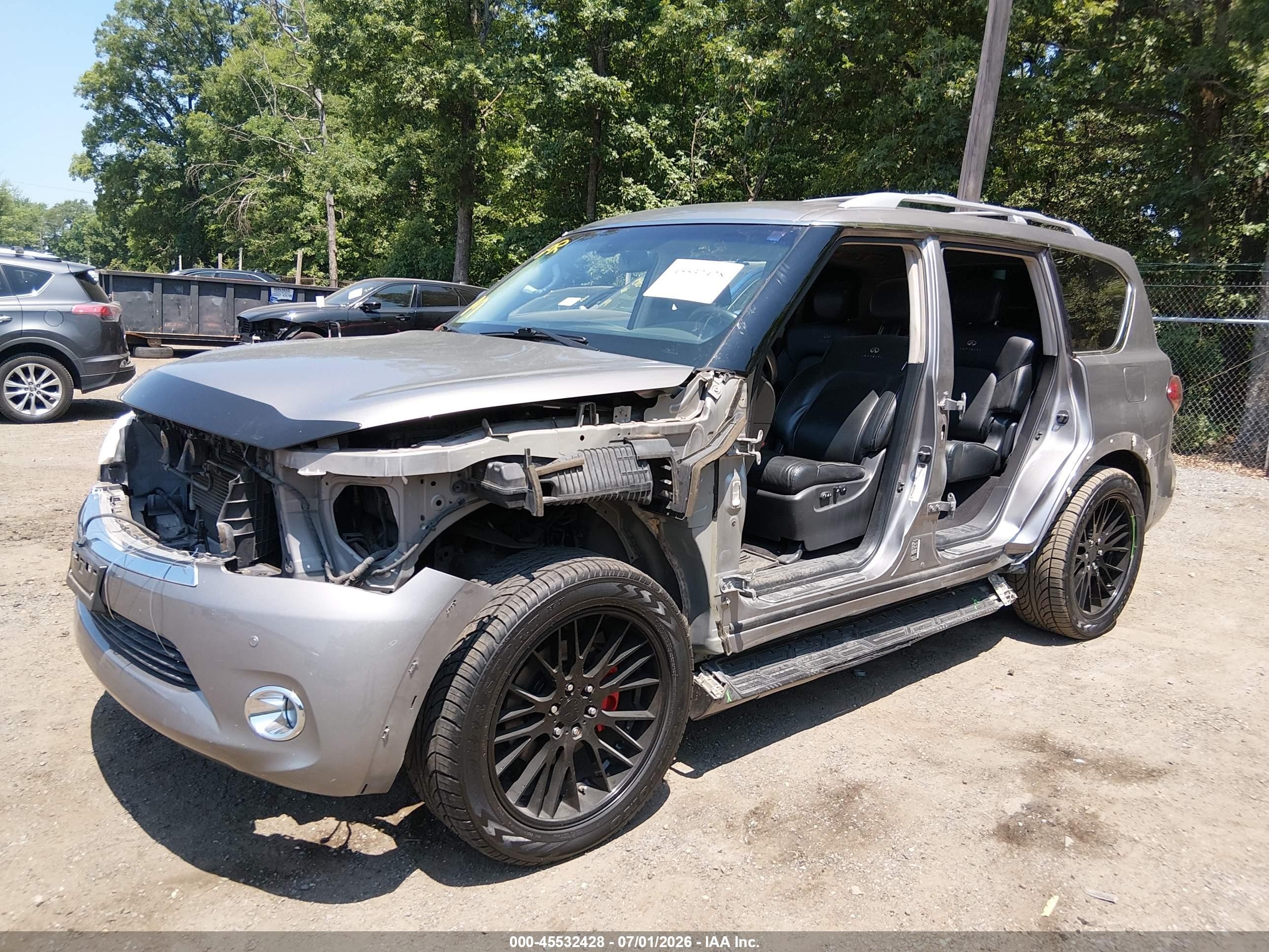2012 Infiniti Qx56   Silver vin: JN8AZ2NEXC9019637