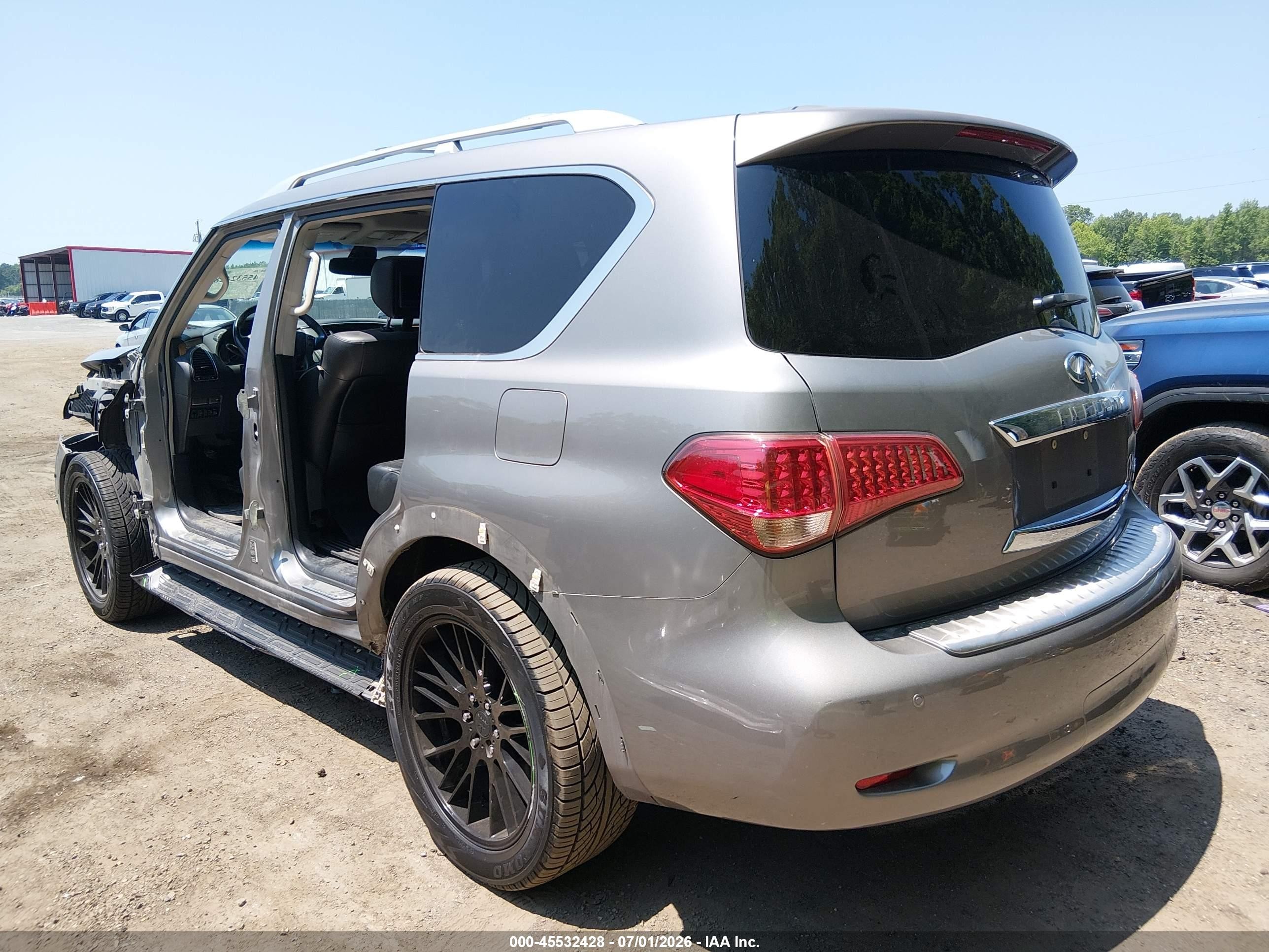 2012 Infiniti Qx56   Silver vin: JN8AZ2NEXC9019637