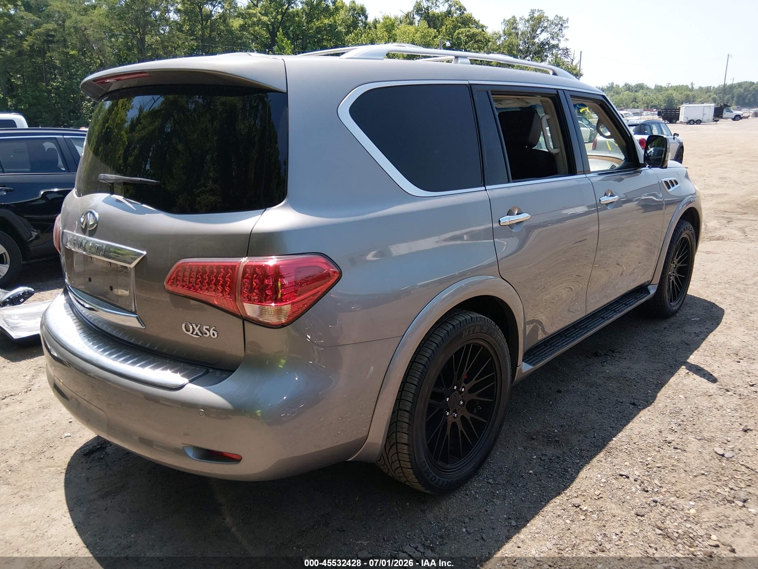 2012 Infiniti Qx56   Silver vin: JN8AZ2NEXC9019637