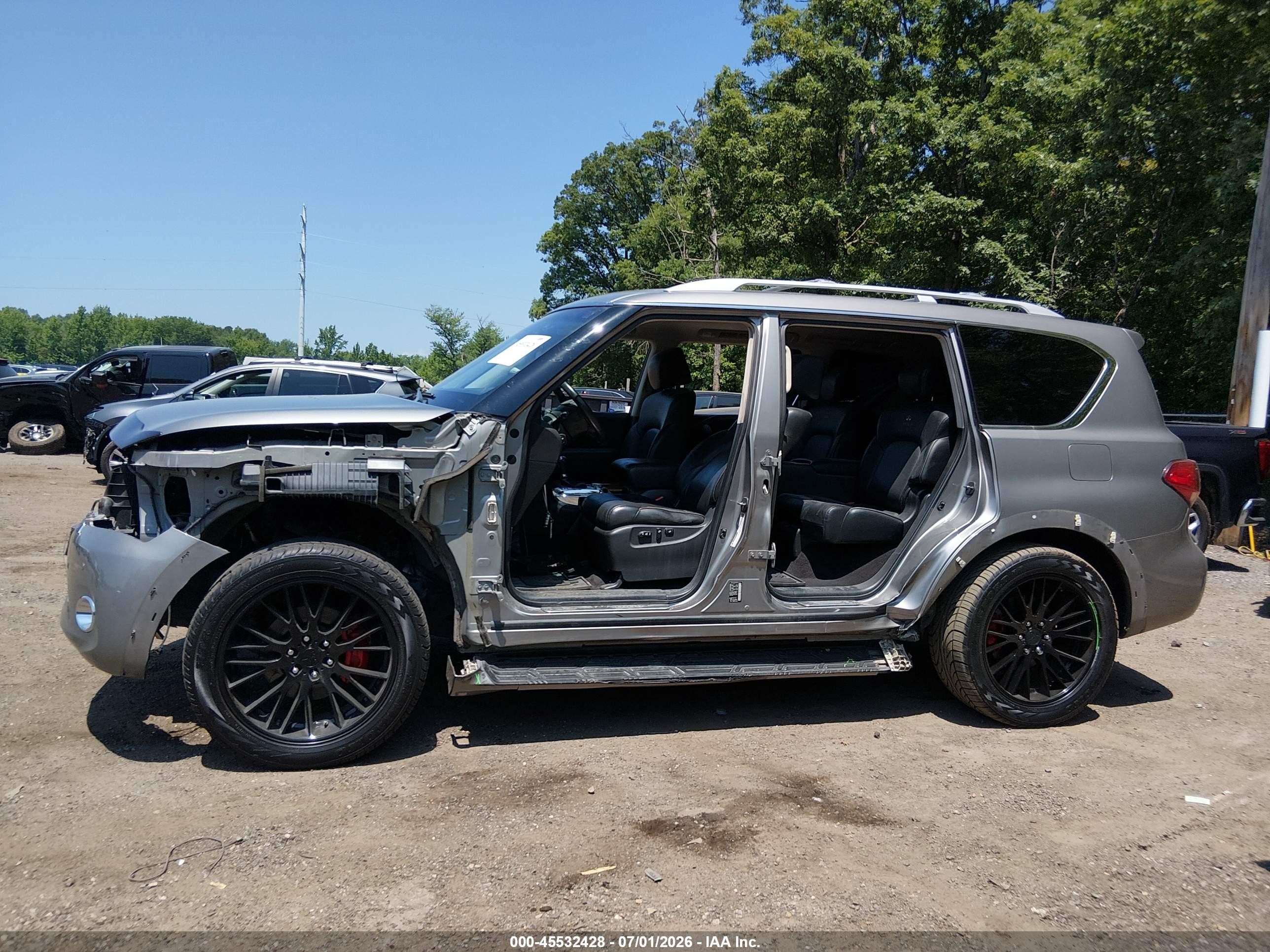 2012 Infiniti Qx56   Silver vin: JN8AZ2NEXC9019637