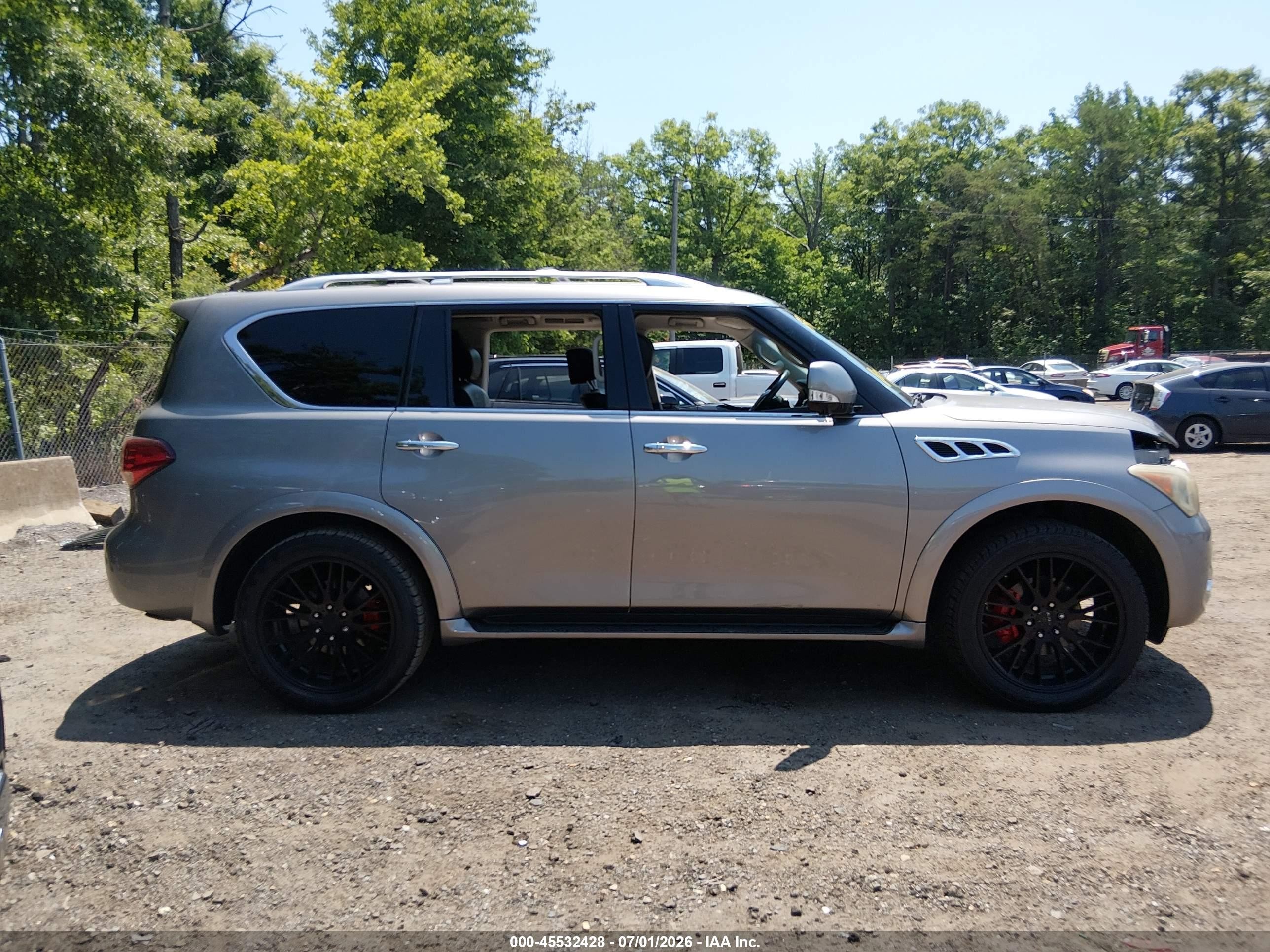 2012 Infiniti Qx56   Silver vin: JN8AZ2NEXC9019637