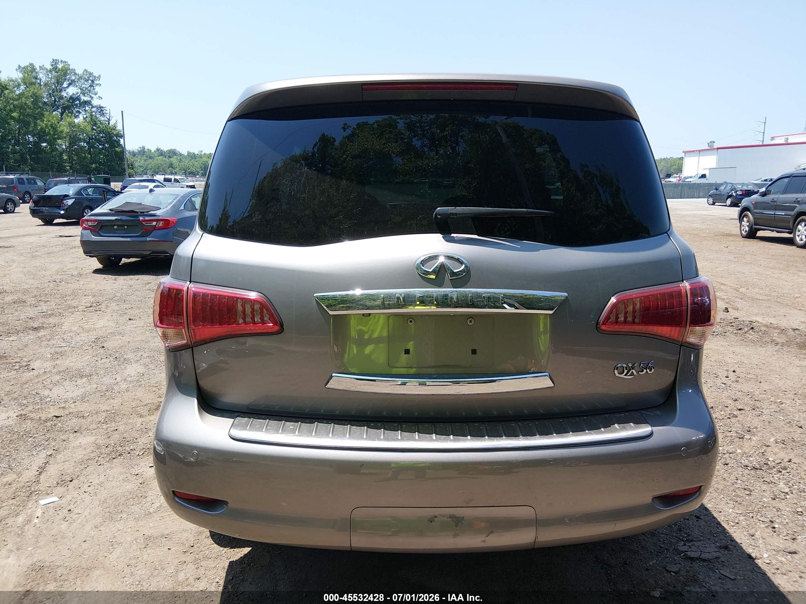 2012 Infiniti Qx56   Silver vin: JN8AZ2NEXC9019637