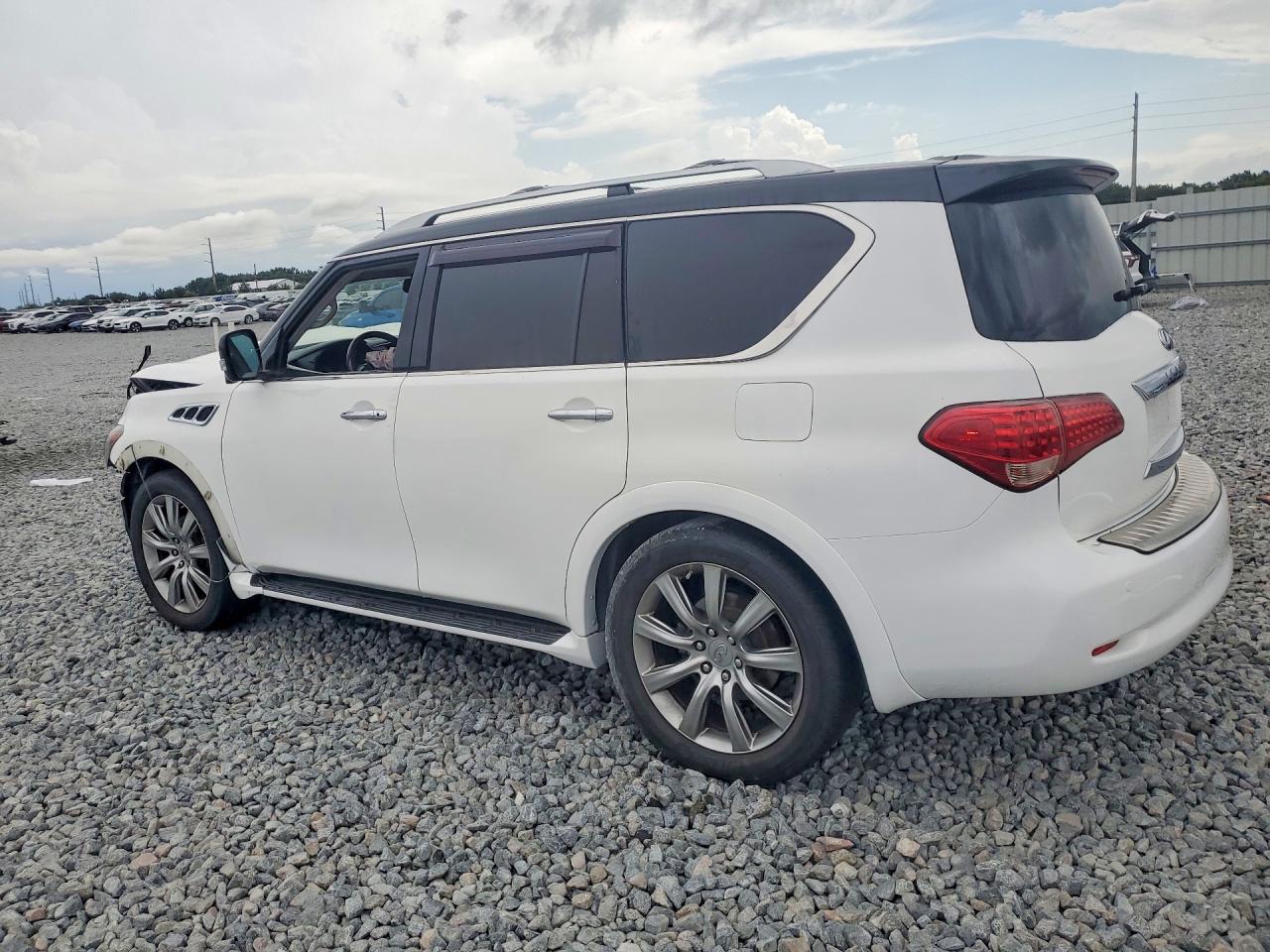 2012 Infiniti Qx56 Base White vin: JN8AZ2NEXC9021792