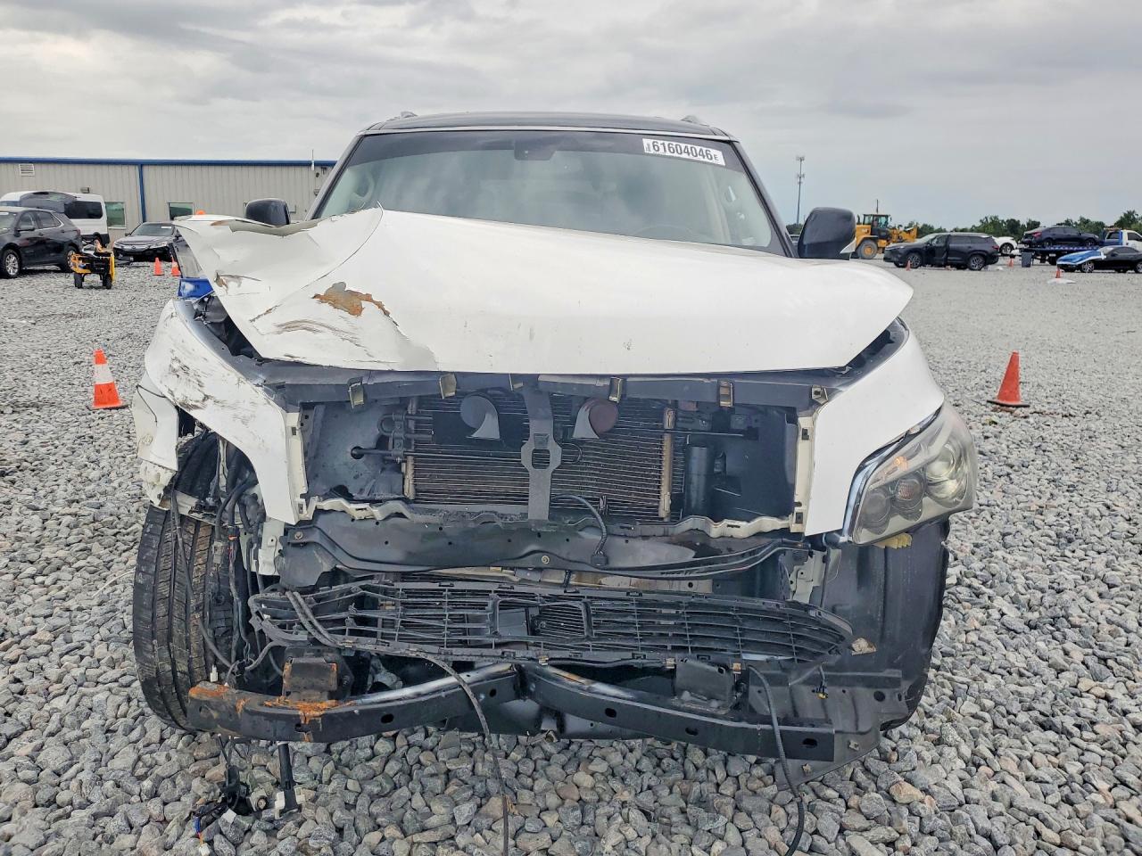 2012 Infiniti Qx56 Base White vin: JN8AZ2NEXC9021792