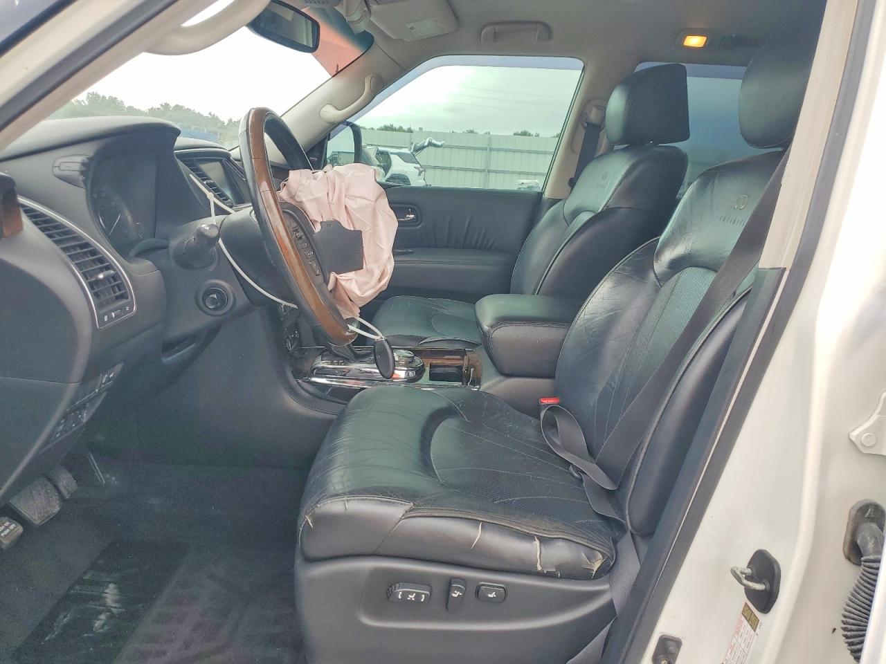 2012 Infiniti Qx56 Base White vin: JN8AZ2NEXC9021792