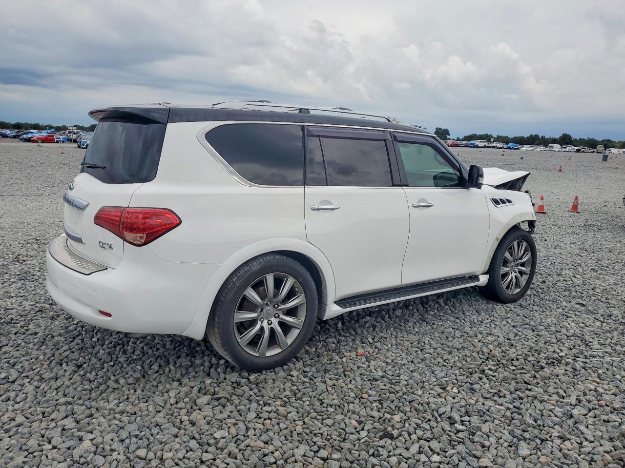 2012 Infiniti Qx56 Base White vin: JN8AZ2NEXC9021792