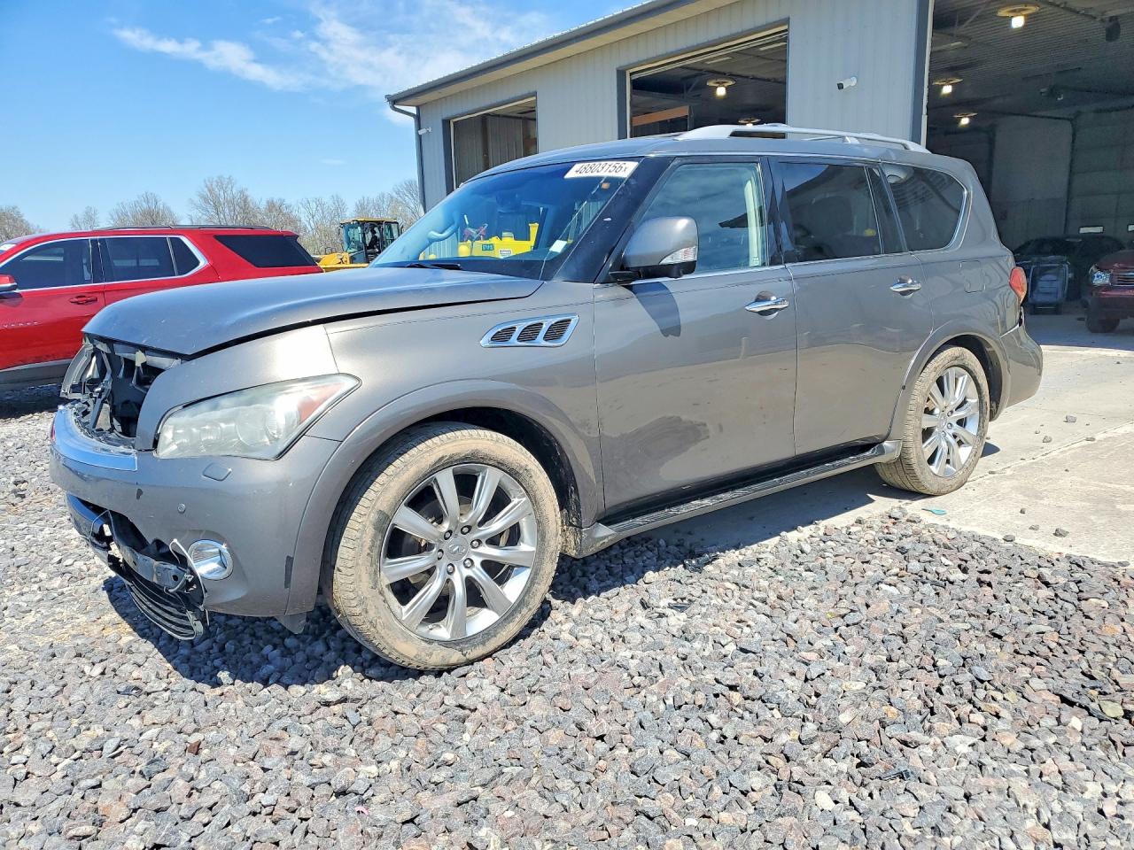 2013 Infiniti Qx56 Base Silver vin: JN8AZ2NEXD9042496