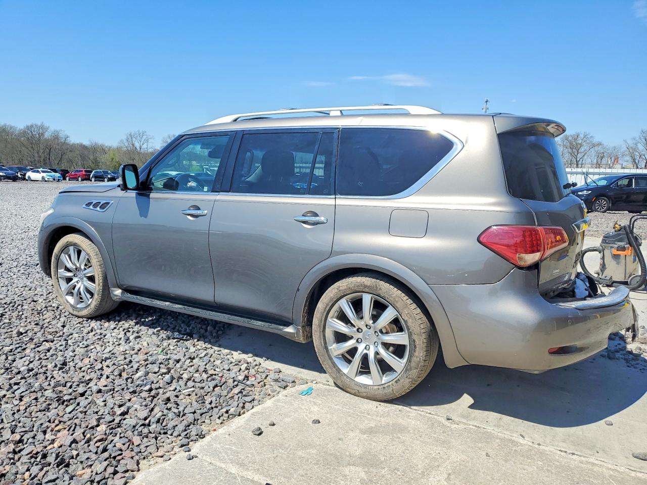 2013 Infiniti Qx56 Base Silver vin: JN8AZ2NEXD9042496