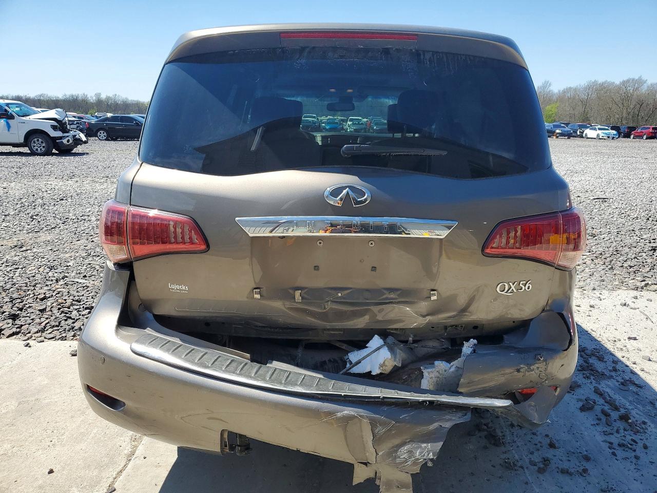 2013 Infiniti Qx56 Base Silver vin: JN8AZ2NEXD9042496