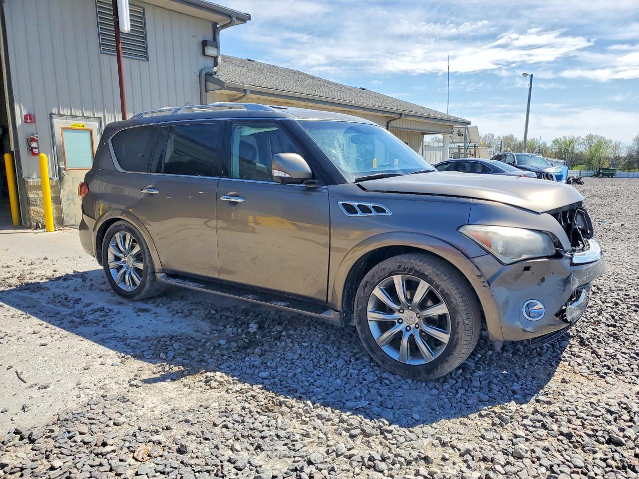 2013 Infiniti Qx56 Base Silver vin: JN8AZ2NEXD9042496